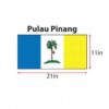 Bendera Pulau Pinang (Cotton) 11 x 21in