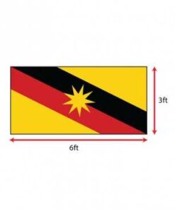 Bendera Sarawak (Polyester) 3 x 6ft
