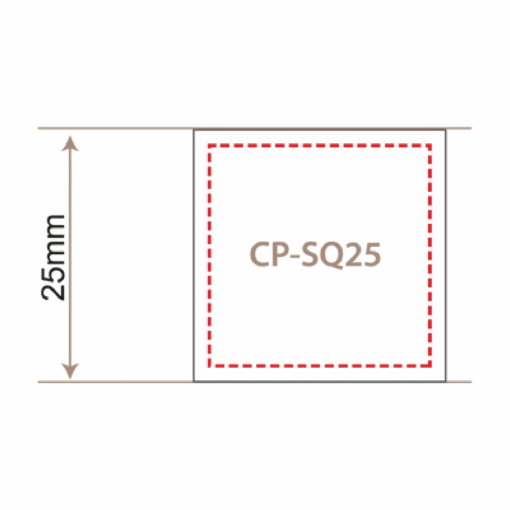 25mm Square Lapel Pin - Image 2